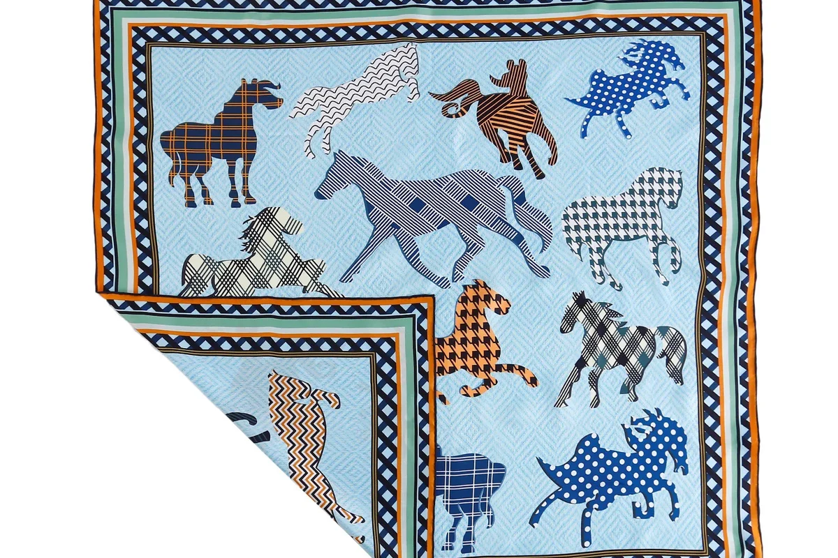 Printed Silk Twill Scarves