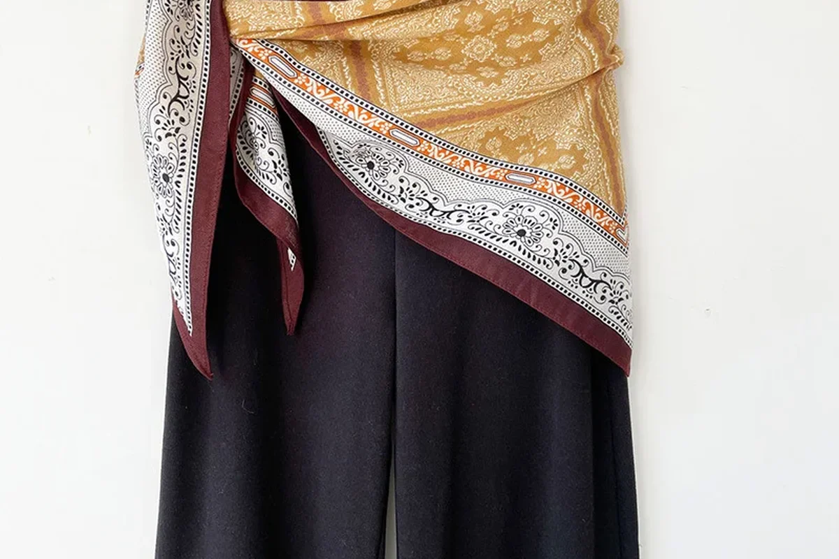 Silk Charmeuse silk scarf