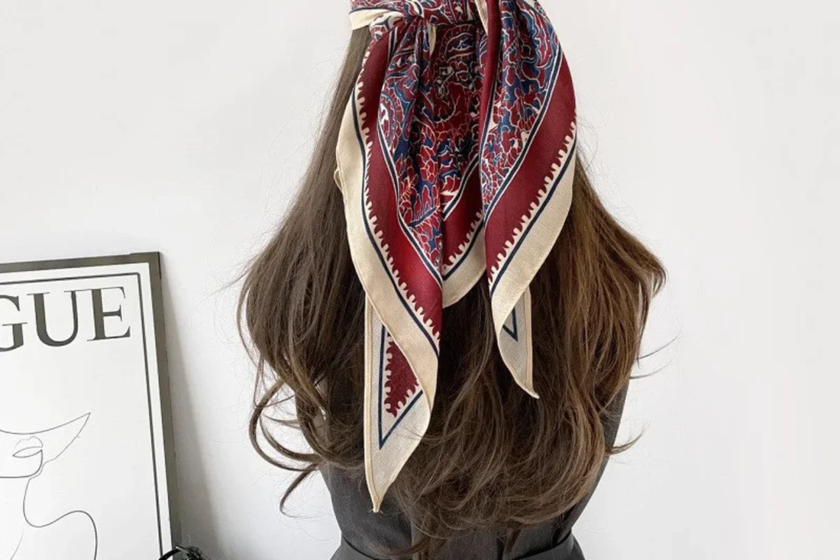 Silk Georgette silk scarf