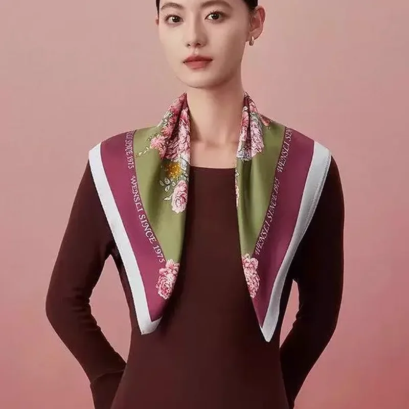 Hand rolled silk scarf 7