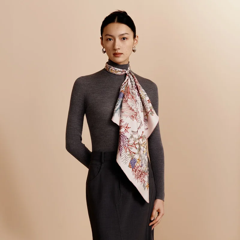 Square silk scarf 9