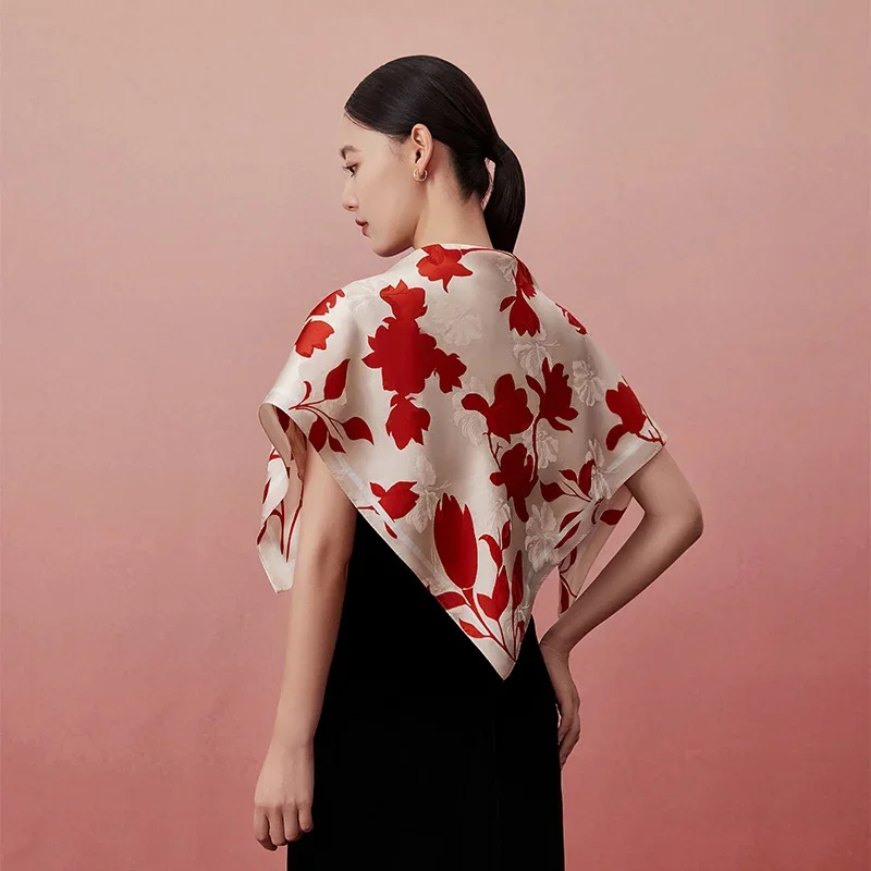 Neck silk scarf 10