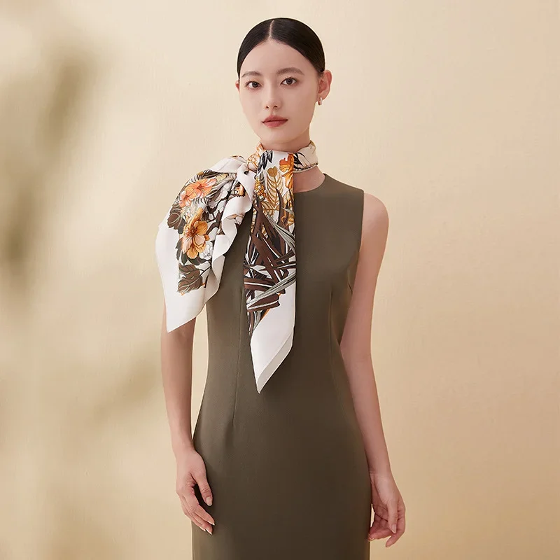 Runway silk scarf 14