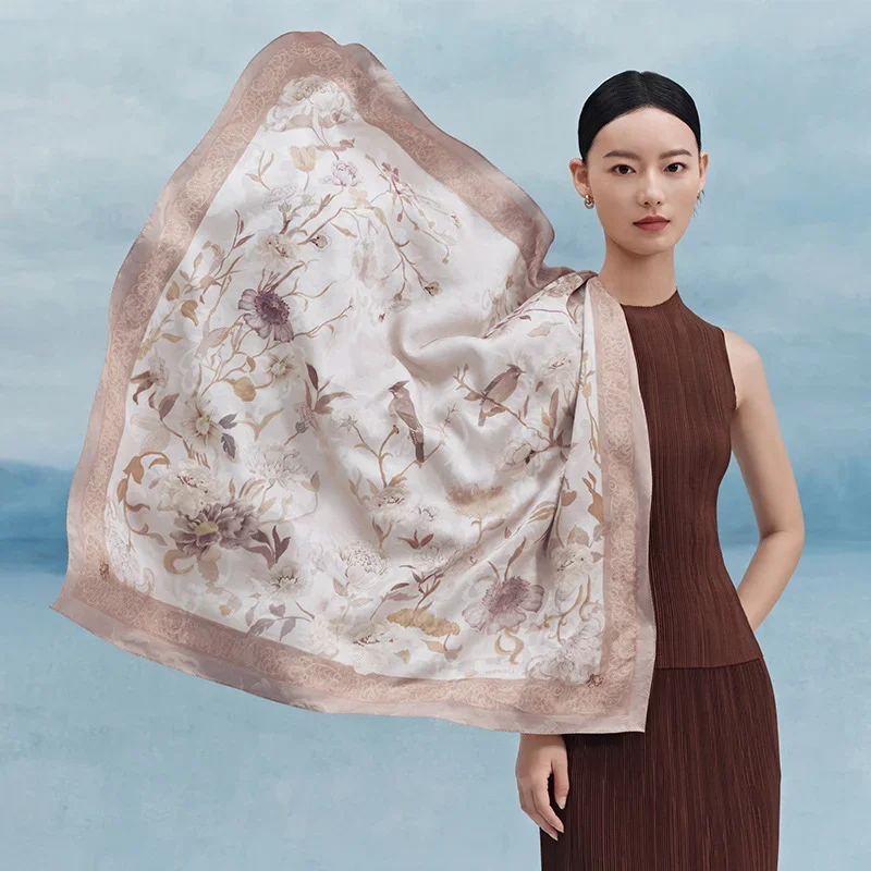 Silk twill scarf 16