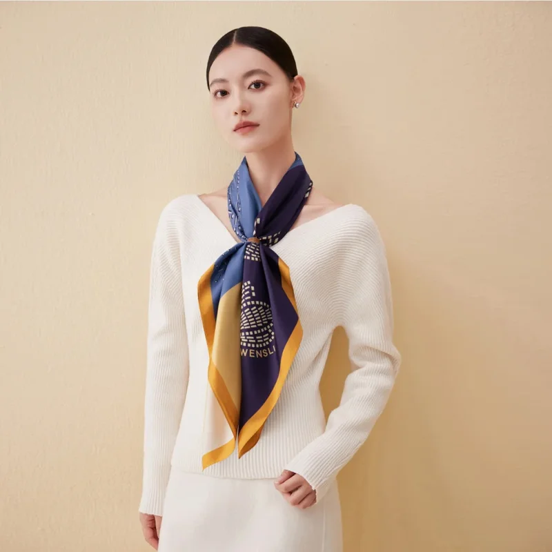 Luxury silk scarf 18