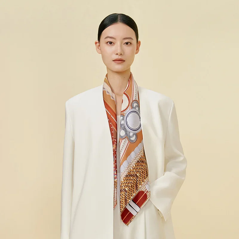 Square silk scarf 24