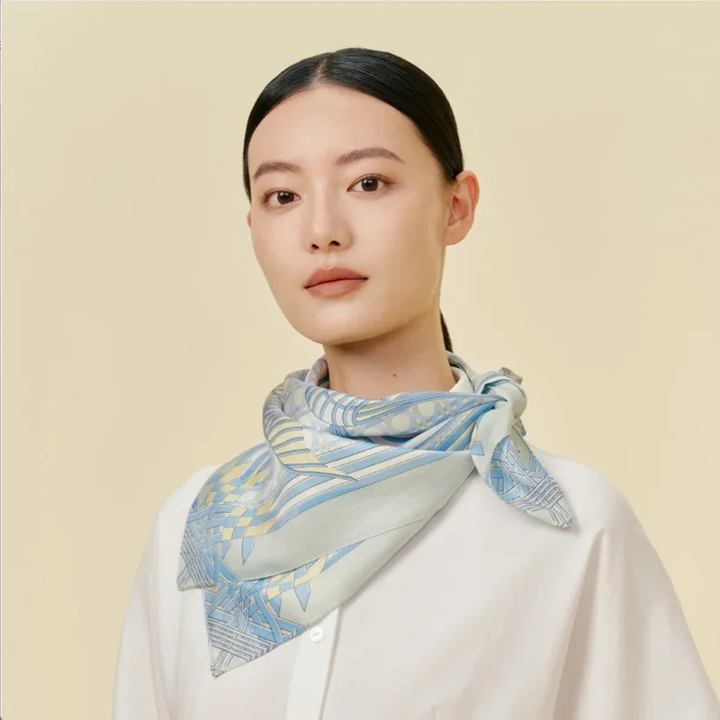 Runway silk scarf 29