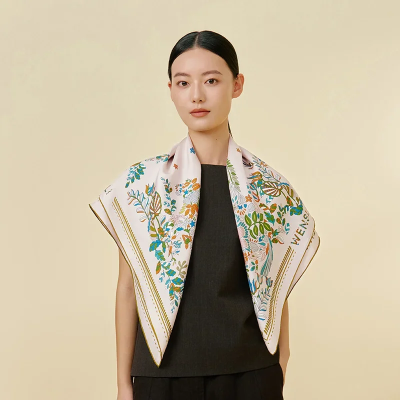 Silk pocket square 42