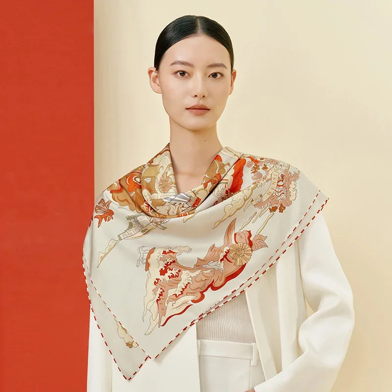 Silk scarf gift 45