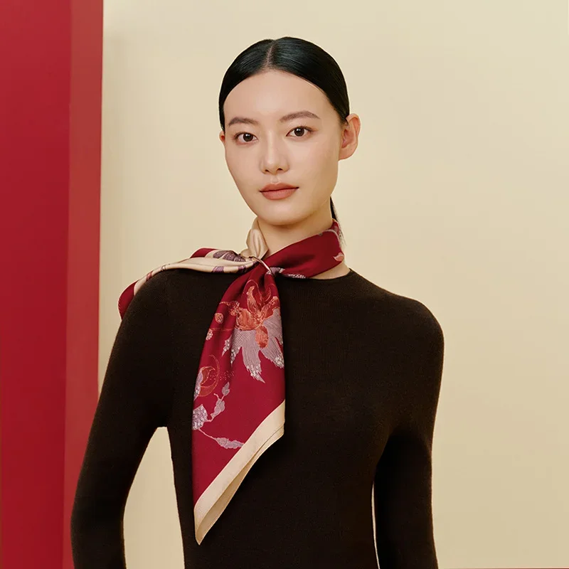 Luxury silk scarf 48