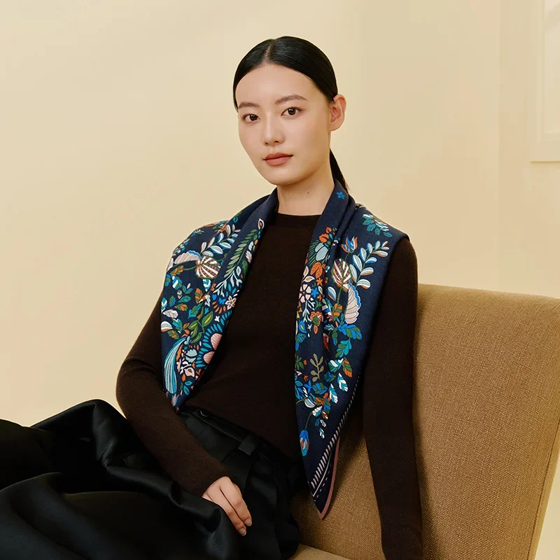 Designer silk scarf 49