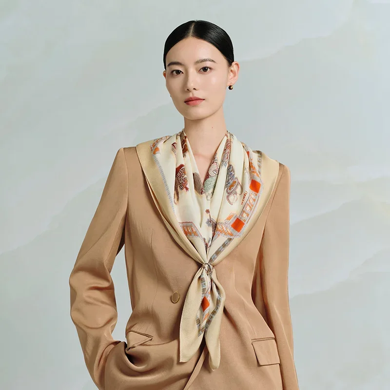 Designer silk scarf 79