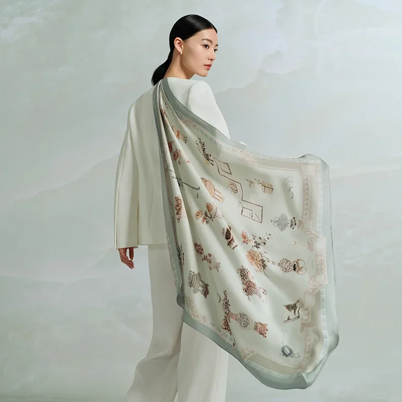 Silk scarf for women 80