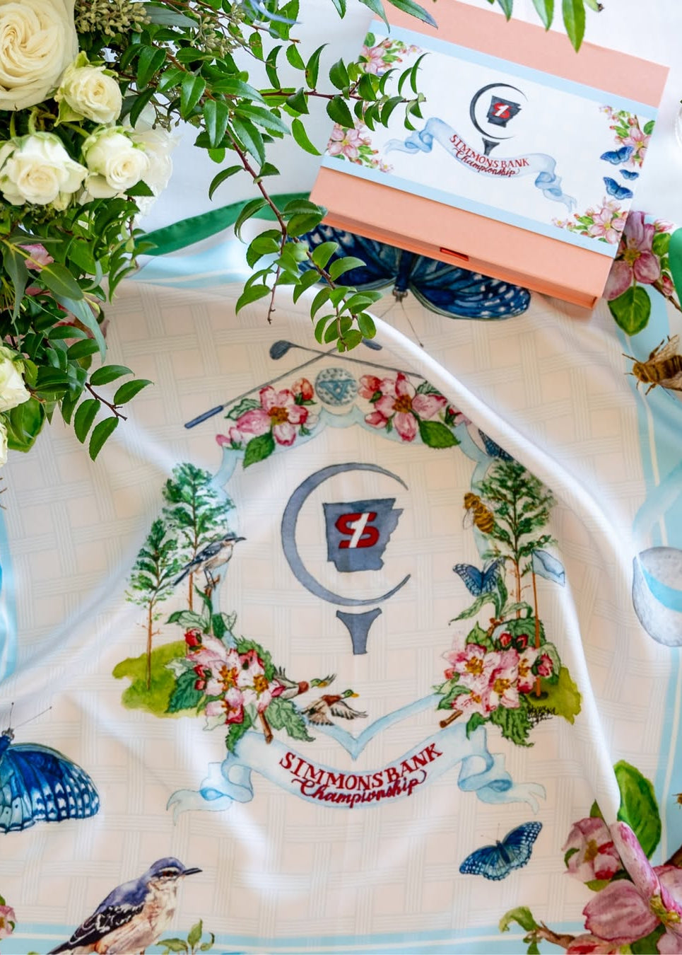 Simmons Bank Silk Scarf