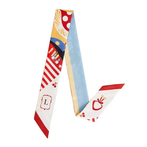 Custom skinny and small long silk scarves