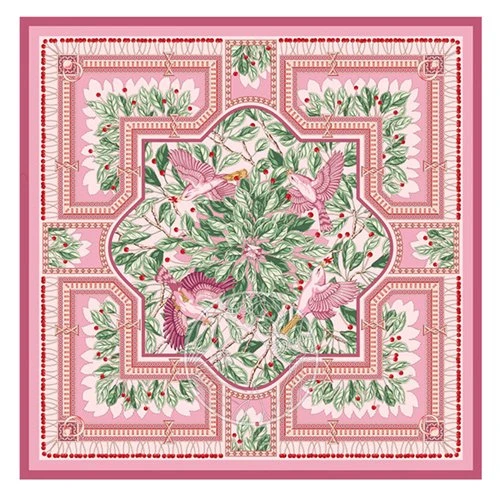 Custom square silk scarves